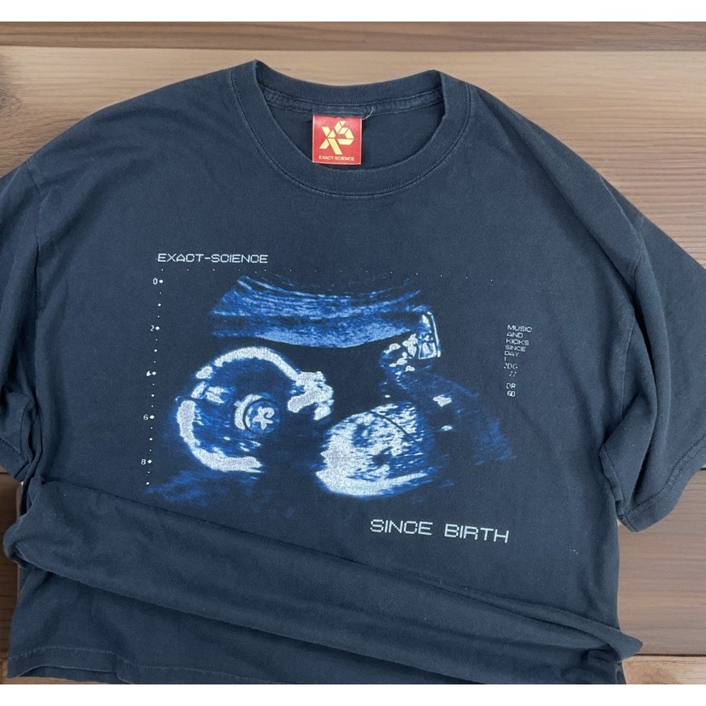 Vintage‎ Exact Science T-Shirt Y2K Since Birth Graphic Tee Skater Punk Men Sz L